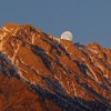 Moonset on Mt. Bradley.  Photo by Andrew Kirk