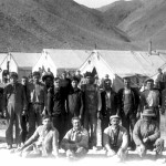 Aqueduct Camp: An ethnically diverse, mostly transient workforce built the LA Aqueduct and many workers lived in construction camps, such as the one shown here, located along the length of the 233-mile long aqueduct. Photo courtesy Eastern California Museum. 