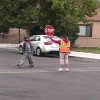 Crosswalk and crossing guard