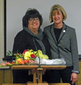 2015 1 12 Bishop City Council Meeting Mayor Pat Gardner thanks Arcularius for her service 11