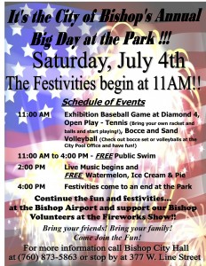 BIG DAY AT THE PARK 2015 Flyer