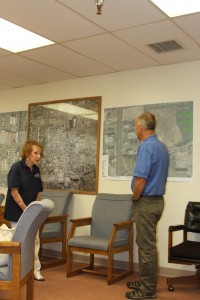 Cora Williams (Joseph's Market) and Dave Grah (Public Works Director) 