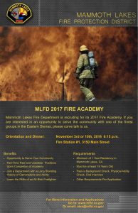 MLFD Recruitment Flyer 2017