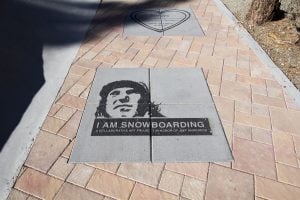 I am Snowboarding Jeff Anderson paver small