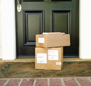Packages On Front Porch