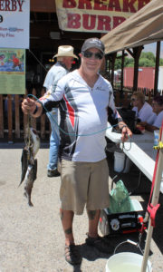Brett Edmonson of Santa Clarita fished Big Pine Creek using salmon eggs