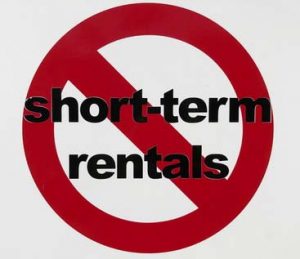 No short term rentals 1