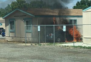 Bishop Tribe vehicle fire