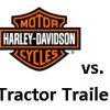 H-D motorcycle v. tractor trailer