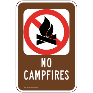 Parks Camping Sign PKE 16869 300