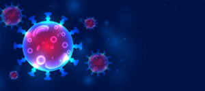 coronavirus covid 19 virus cell background with text space 1017 24313