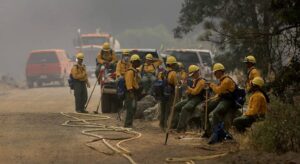 US Army soldiers at 2018 Mendocino Fire
