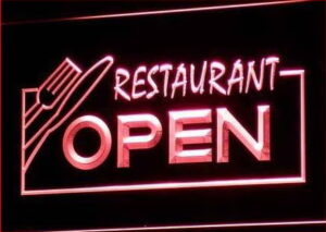 OPEN Restaurant Display sign