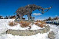 Mammoth Mountain Mammoth statue on clear sunny day weather