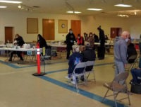 Mass Vaccination Event inside at Fairgrounds on Febr. 20 2021