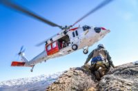 FILE PHOTO FALLON Nev. April 8 2021 MH 60S Knighthawk helicopter assigned to the Longhorns of Helicopter Search and Rescue SAR Squadron