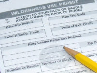 wilderness use permit document