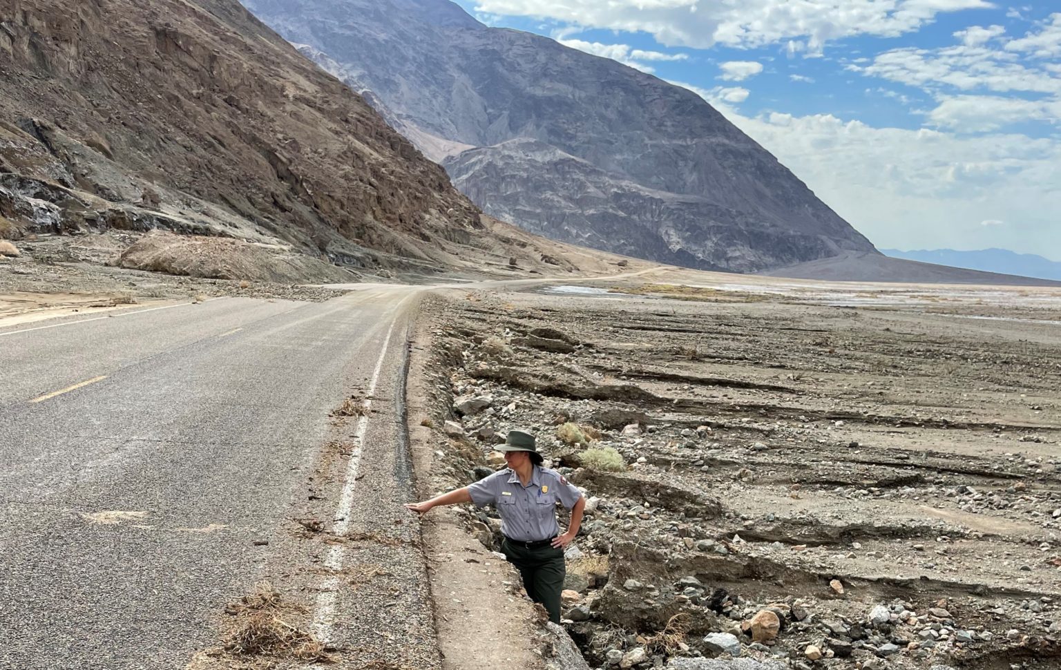 Fresh Flooding on Sept. 13 in Death Valley Updates on Road Closures