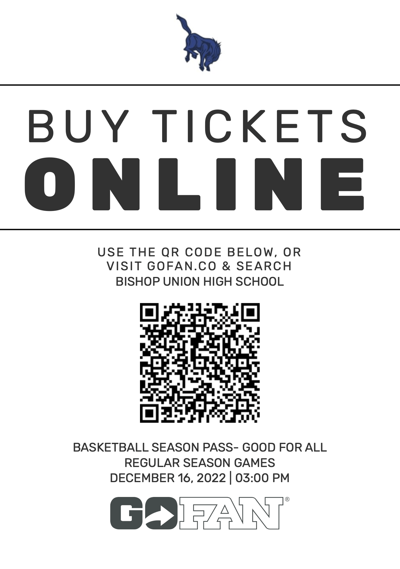 Union High School Basketball Ticket On Sale