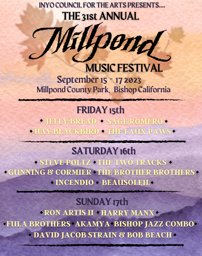 Millpond Music Festival New Performer Announcements