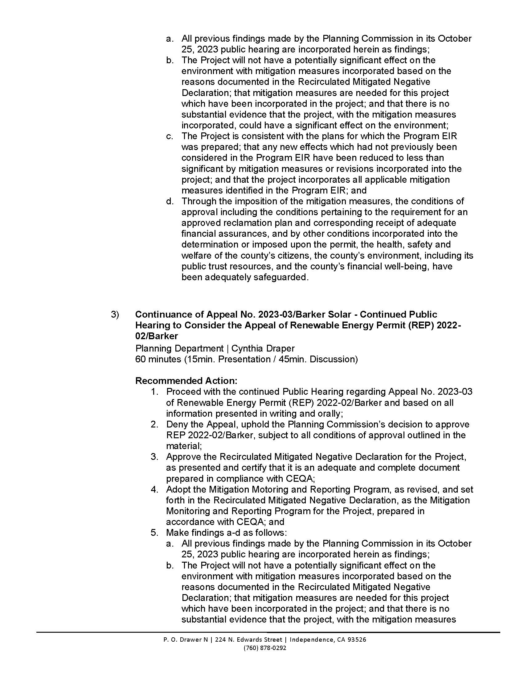 20240503AgendaOnly Special Meeting Revised Page 2